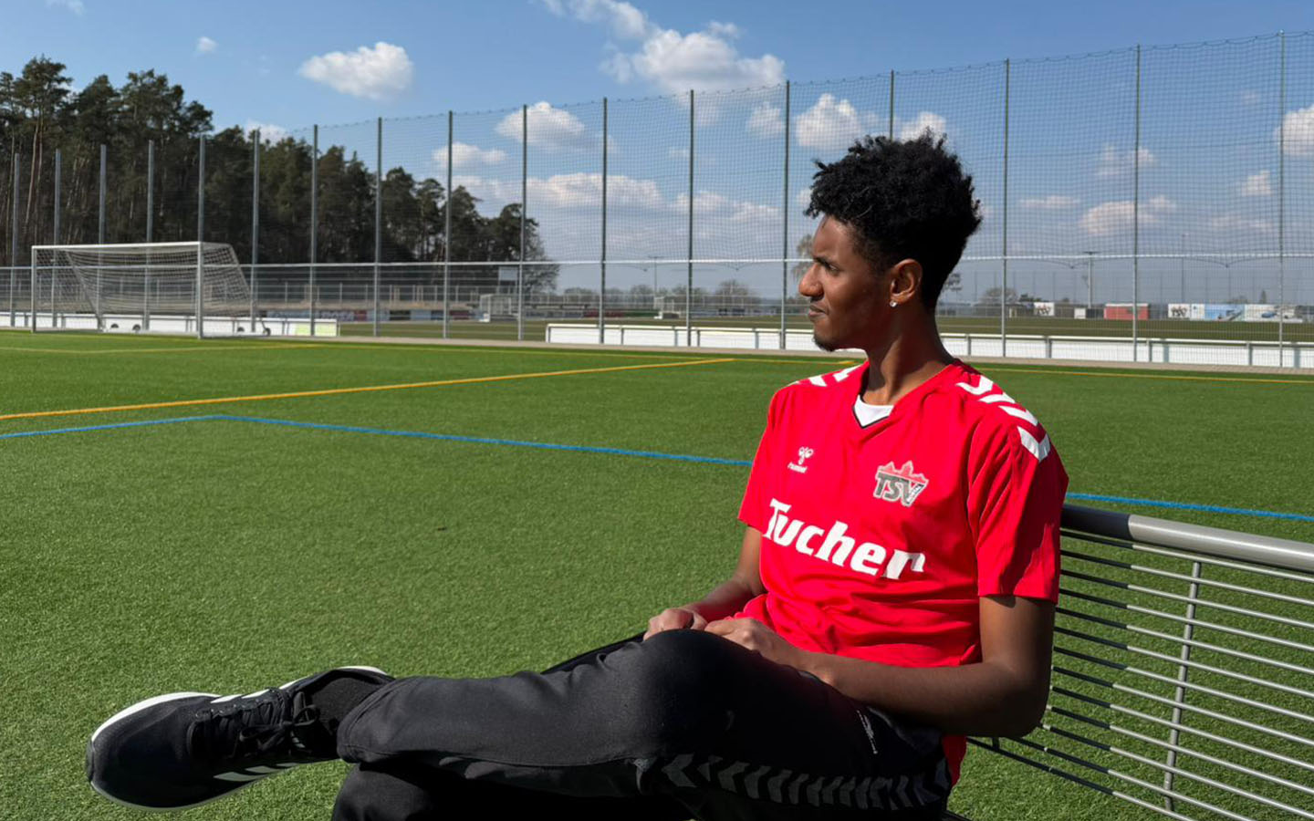 Jonathan Gebretsadik with TSV Rosstal