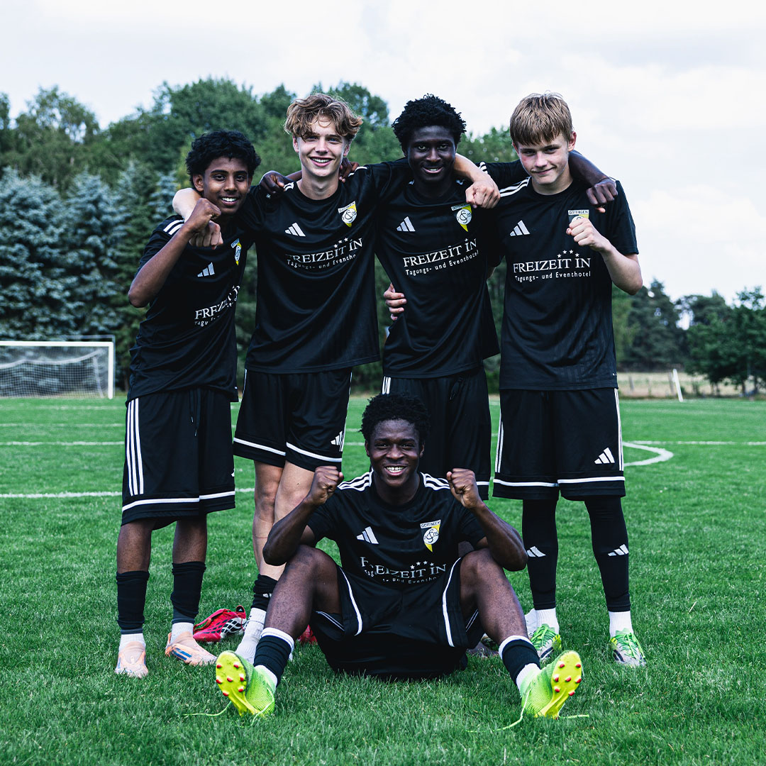 North American Youth kickers Playing Football in Germany