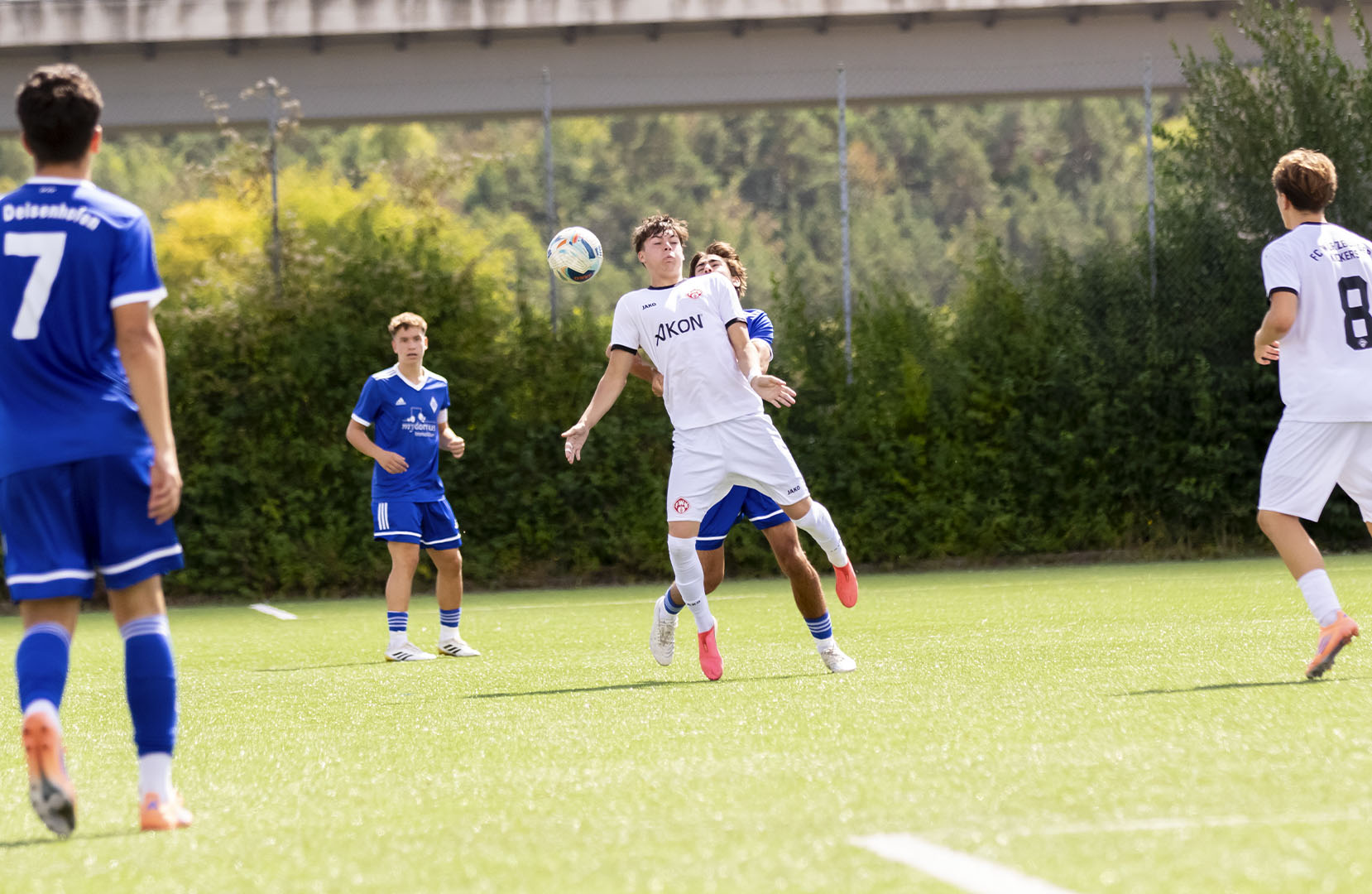 Wyatt Davies with Würzburger Kickers U19 after transferring to the German club for the 2026-27 season